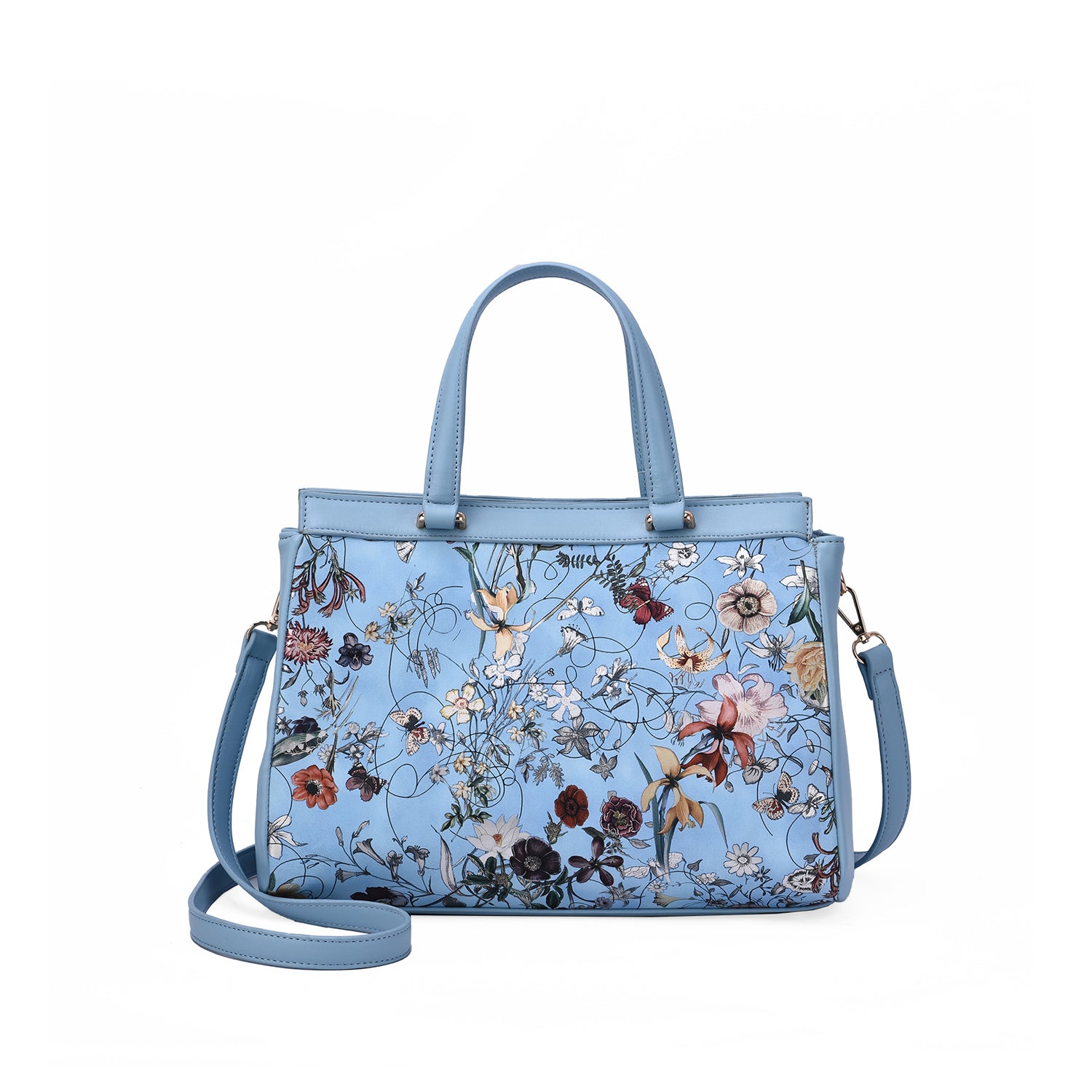 Stellan Floral Print Satchel